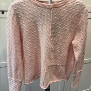 100% Cashmere Sweater – Soft Pink – Size L